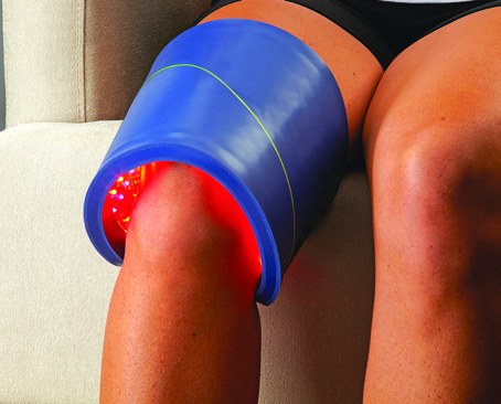 Celluma light therapy applied for joint and pain relief