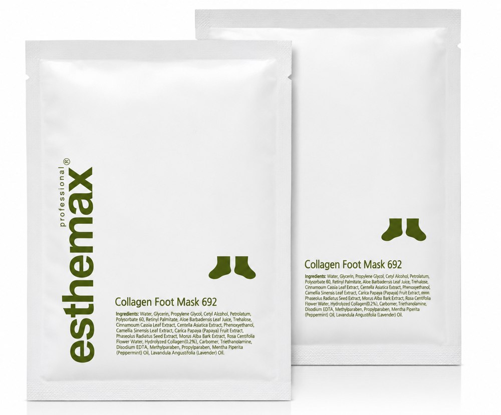 Esthemax Collagen Foot Mask 692 retail packaging