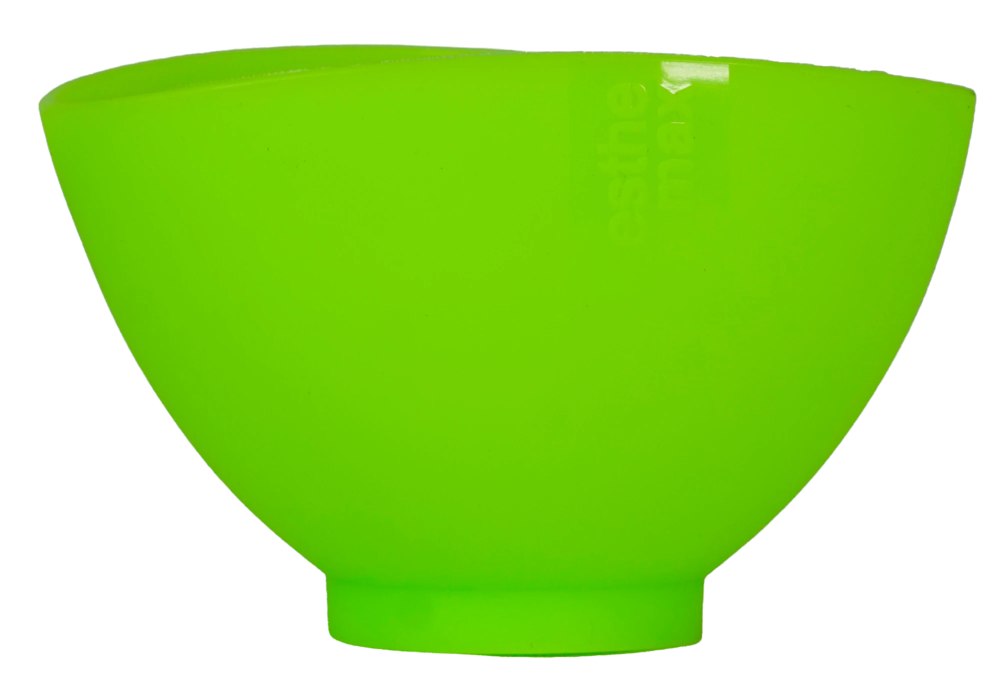 Esthemax silicone mixing bowl in neon green
