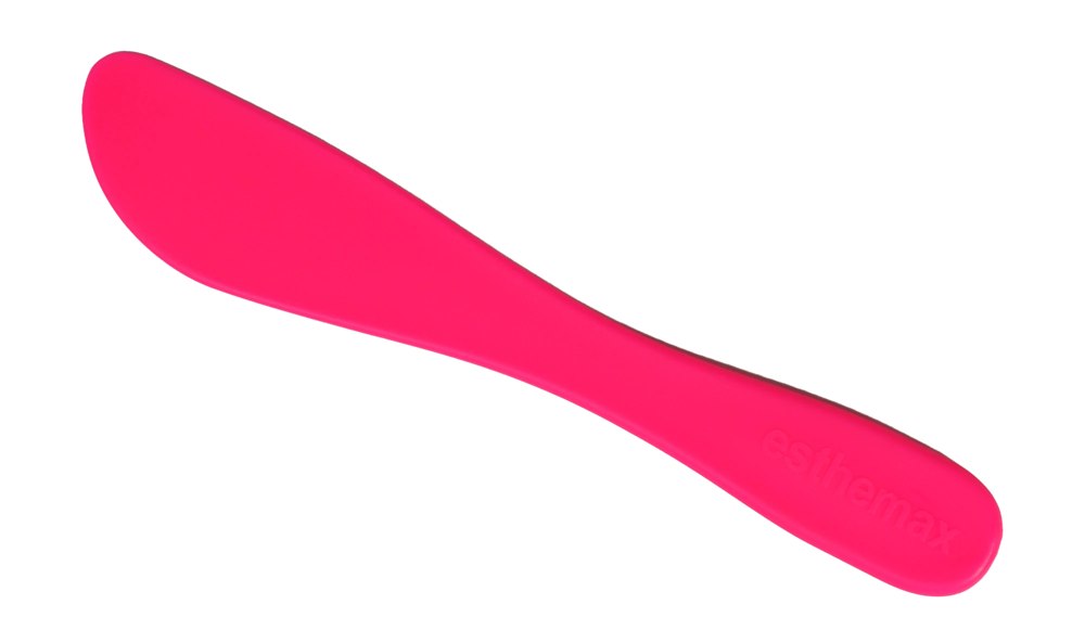 Esthemax silicone spatula in hot pink